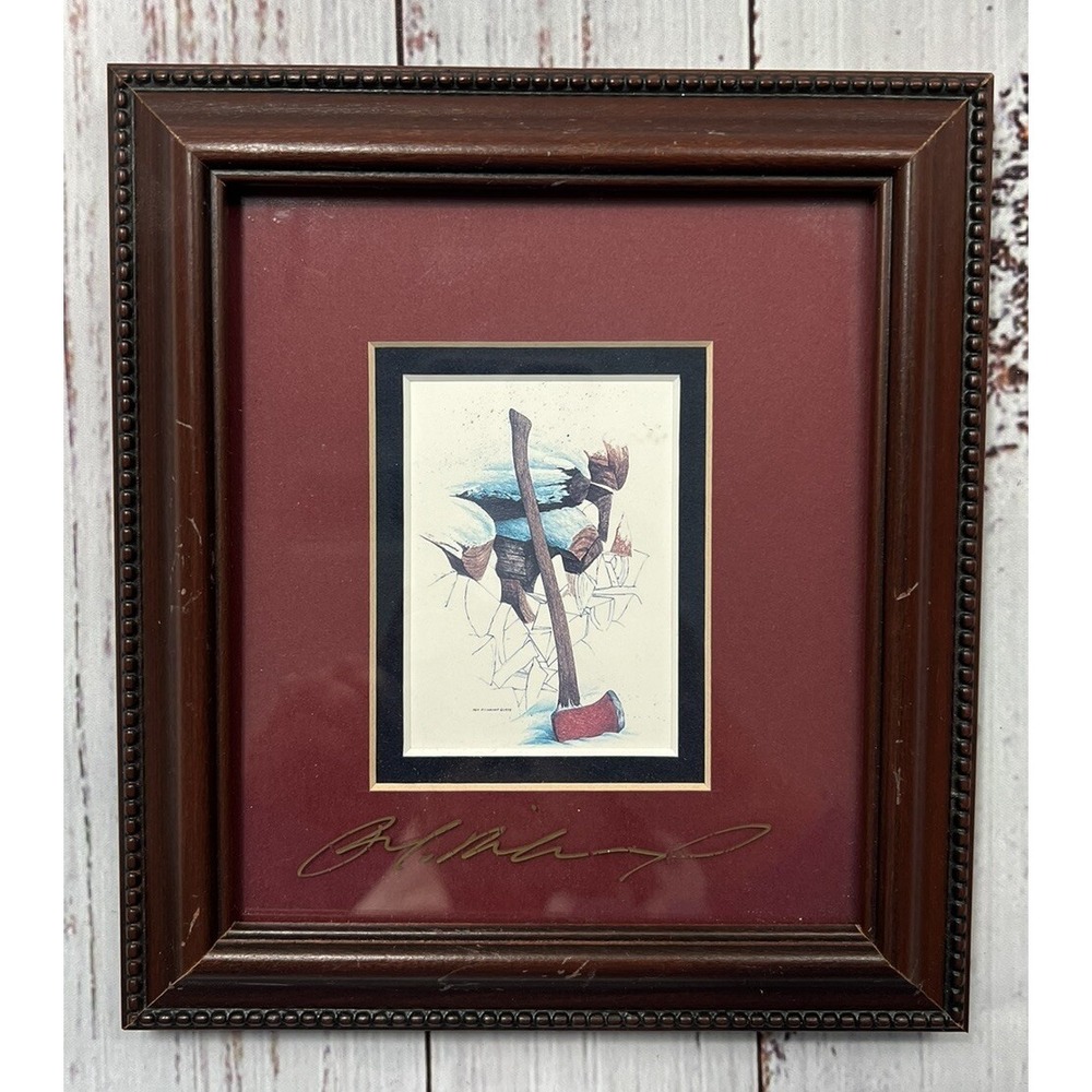 Ben Richmond "The Woodsman" Framed Print Art Decor Ready to Hang